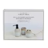 Set x3 accessoires sdb bicolore