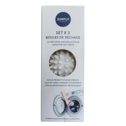 Set x3 boules de sechage