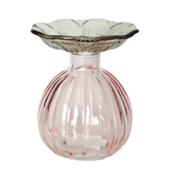Soliflore verre forme fleur h11.