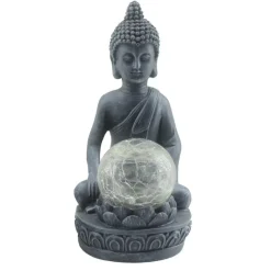 Statue bouddha assis solaire