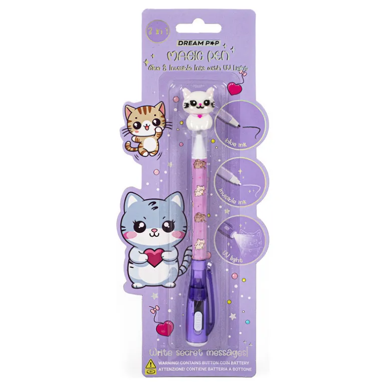 Stylos magiques chaton calin