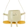 Suspension pot visage beige o11c
