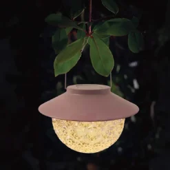 Suspension solaire boule ciselee