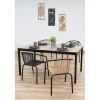 Table plateau effet bois