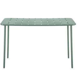 Table rectangle vert treillis