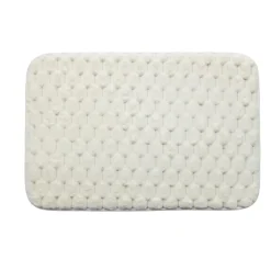Tapis de bain soft touch blanc