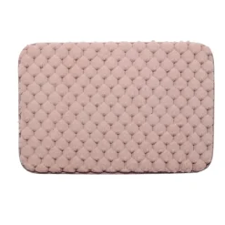 Tapis de bain soft touch rose