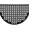 Tapis demi lune caillebotis noir