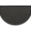 Tapis 45x75cm demi lune gris