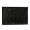 Tapis 80x120cm noir chine blanc