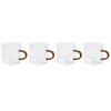 4 tasse en verre colore