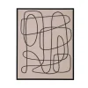 Toile encadree lin