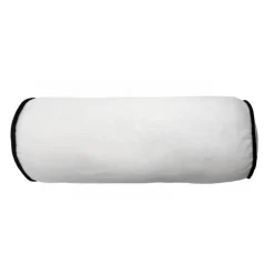 Traversin piping noir d15x45cm c