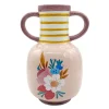 Vase fleuris anses