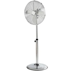 Ventilateur sur pied chrome