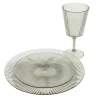 Verre a vin strie gris