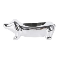 Vide poche chien chrome