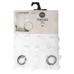 Voile pompons 140x240