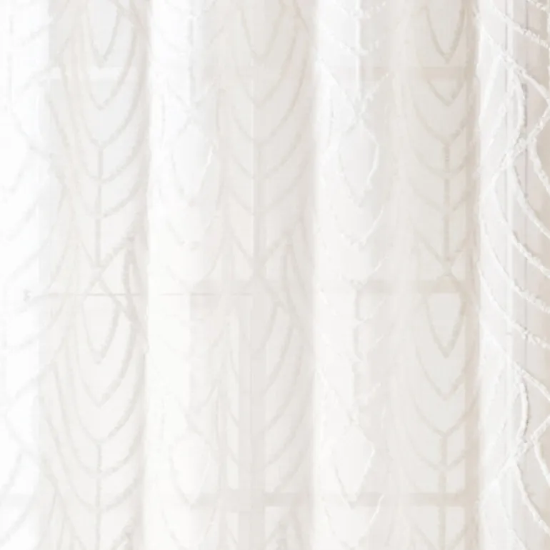 Voile type leaf ecru